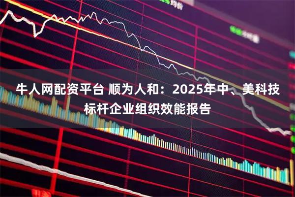 牛人网配资平台 顺为人和：2025年中、美科技标杆企业组织效能报告